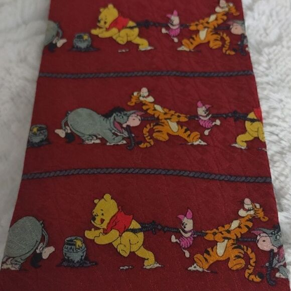 Pooh 100 Acre Collection Men's Silk Neck Tie - Picture 5 of 6